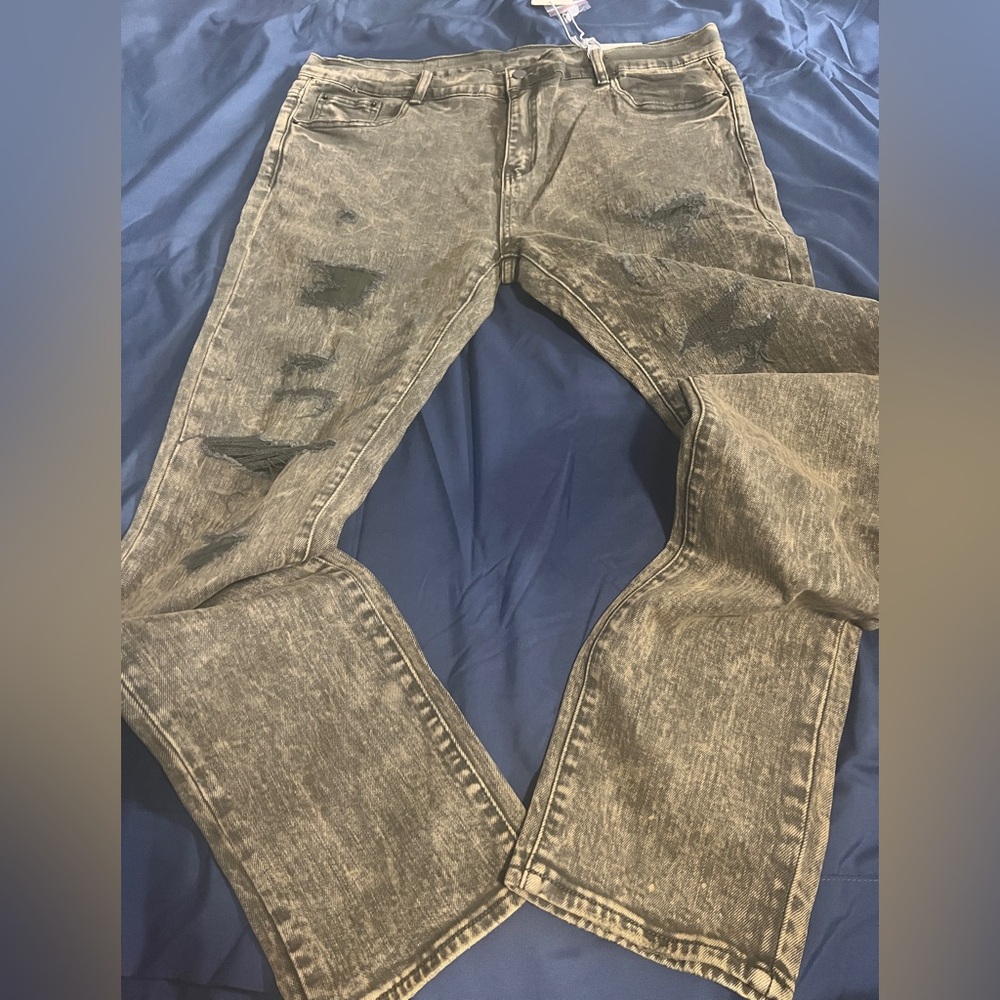Men's Distressed Mnml X369 Stretch Skinny Denim jeans size 40